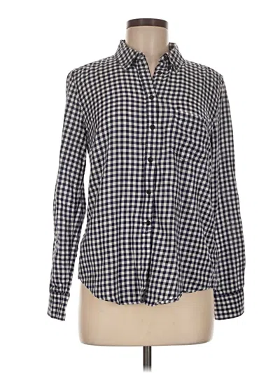 Pre-owned Gap Long Sleeve Button Down Shirt In Blue