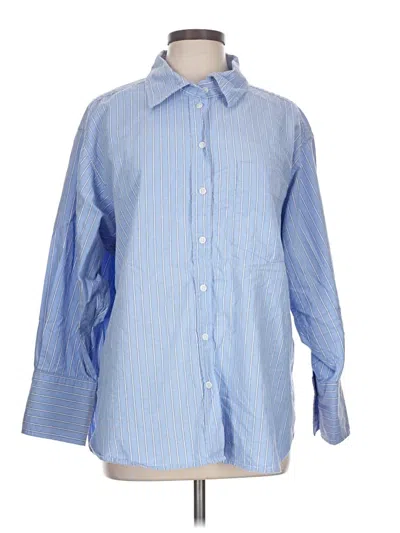 Pre-owned Gap Long Sleeve Button Down Shirt In Blue