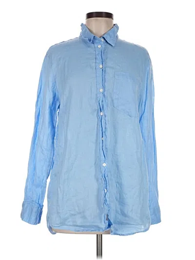 Pre-owned Gap Long Sleeve Button Down Shirt In Blue
