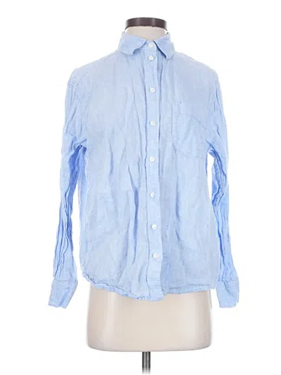 Pre-owned Gap Long Sleeve Button Down Shirt In Blue