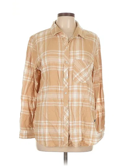 Pre-owned Gap Long Sleeve Button Down Shirt In Brown