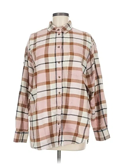 Pre-owned Gap Long Sleeve Button Down Shirt In Brown