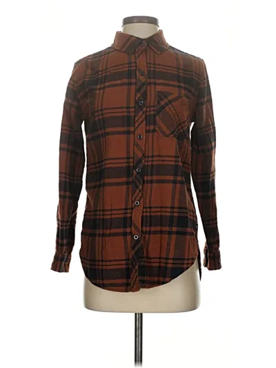 Pre-owned Gap Long Sleeve Button Down Shirt In Brown