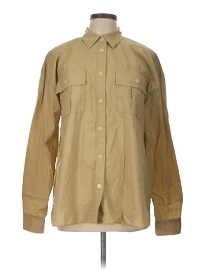 Pre-owned Gap Long Sleeve Button Down Shirt In Brown