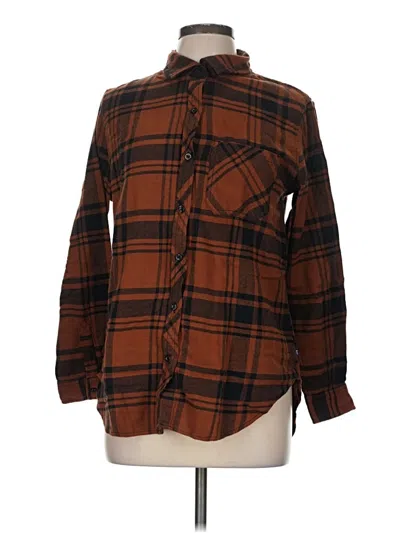 Pre-owned Gap Long Sleeve Button Down Shirt In Brown