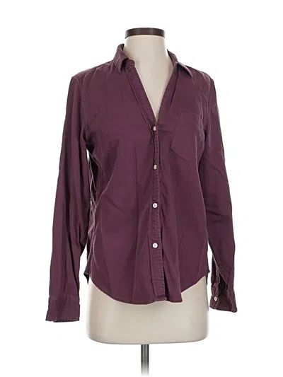 Pre-owned Gap Long Sleeve Button Down Shirt In Burgundy