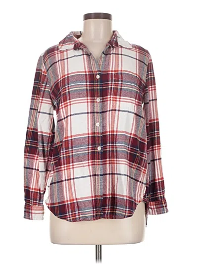 Pre-owned Gap Long Sleeve Button Down Shirt In Burgundy