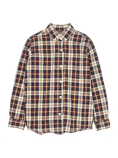 Pre-owned Gap Kids' Long Sleeve Button Down Shirt In Gold