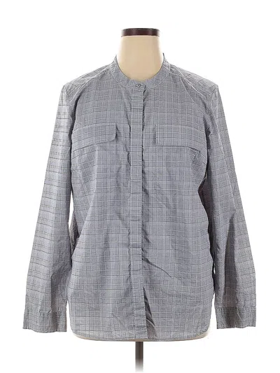 Pre-owned Gap Long Sleeve Button Down Shirt In Gray
