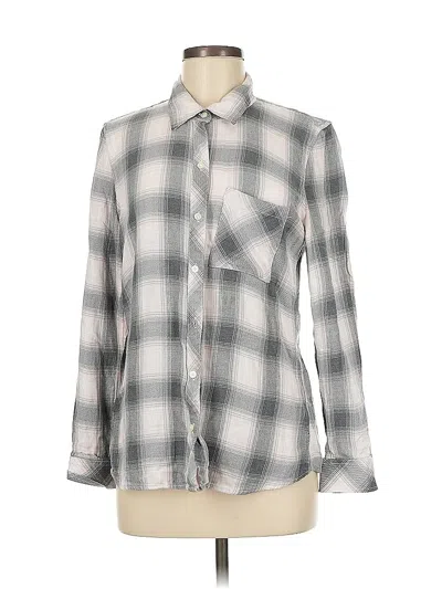 Pre-owned Gap Long Sleeve Button Down Shirt In Gray
