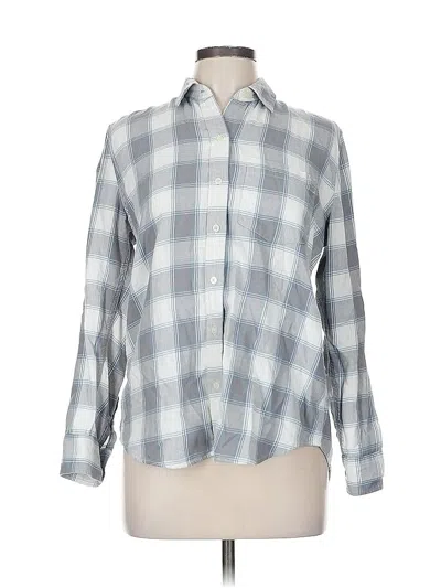 Pre-owned Gap Long Sleeve Button Down Shirt In Gray