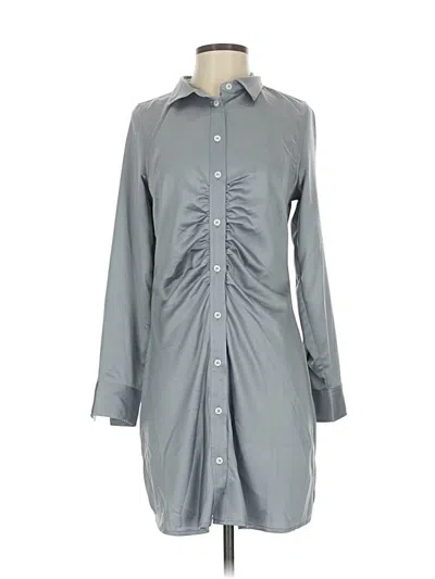 Pre-owned Gap Long Sleeve Button Down Shirt In Gray