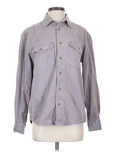Pre-owned Gap Long Sleeve Button Down Shirt In Gray