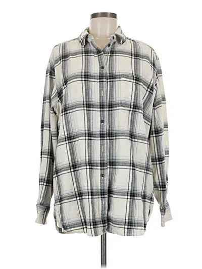 Pre-owned Gap Long Sleeve Button Down Shirt In Gray