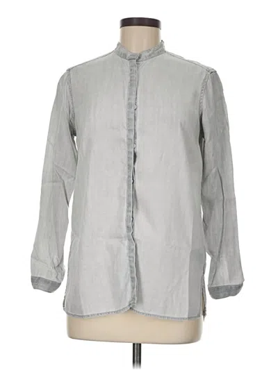 Pre-owned Gap Long Sleeve Button Down Shirt In Gray