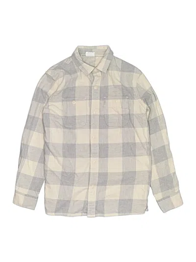 Pre-owned Gap Kids' Long Sleeve Button Down Shirt In Gray