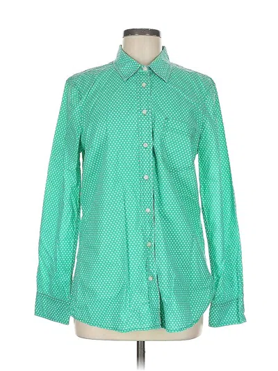 Pre-owned Gap Long Sleeve Button Down Shirt In Green
