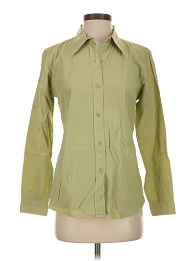 Pre-owned Gap Long Sleeve Button Down Shirt In Green