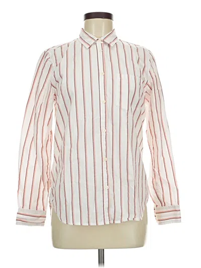 Pre-owned Gap Long Sleeve Button Down Shirt In Ivory