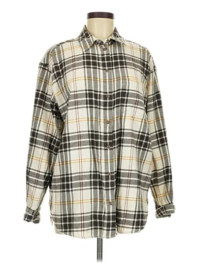 Pre-owned Gap Long Sleeve Button Down Shirt In Ivory