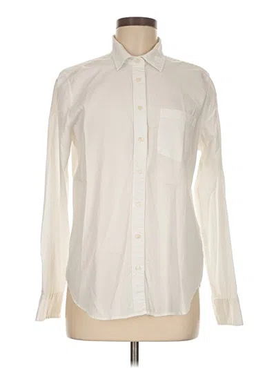 Pre-owned Gap Long Sleeve Button Down Shirt In Ivory