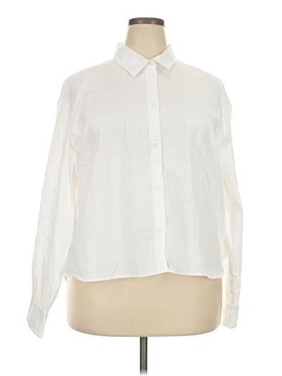 Pre-owned Gap Long Sleeve Button Down Shirt In Ivory