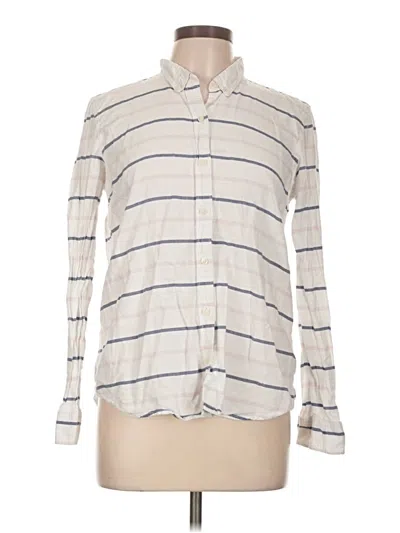 Pre-owned Gap Long Sleeve Button Down Shirt In Ivory