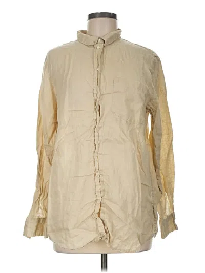 Pre-owned Gap Long Sleeve Button Down Shirt In Ivory