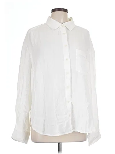 Pre-owned Gap Long Sleeve Button Down Shirt In Ivory