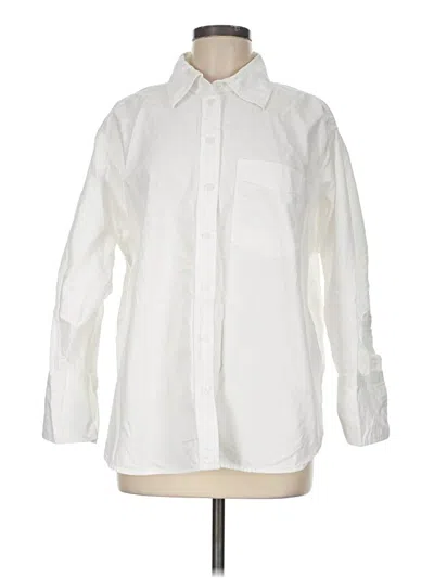 Pre-owned Gap Long Sleeve Button Down Shirt In Ivory