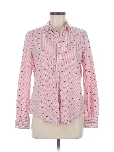 Pre-owned Gap Long Sleeve Button Down Shirt In Pink
