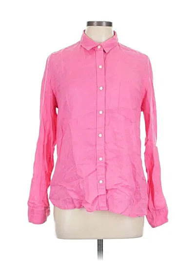 Pre-owned Gap Long Sleeve Button Down Shirt In Pink