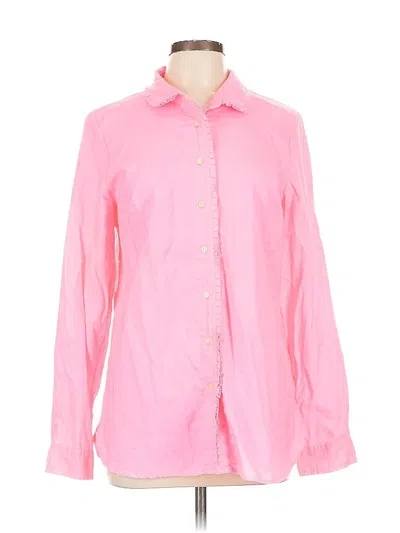 Pre-owned Gap Long Sleeve Button Down Shirt In Pink