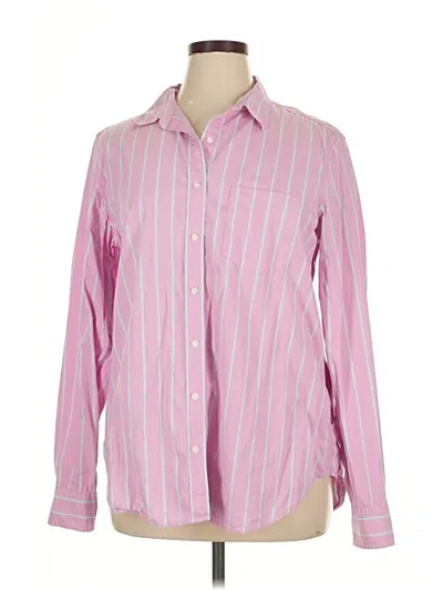 Pre-owned Gap Long Sleeve Button Down Shirt In Pink