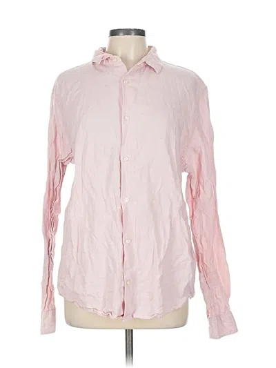 Pre-owned Gap Long Sleeve Button Down Shirt In Pink