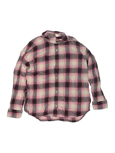 Pre-owned Gap Kids' Long Sleeve Button Down Shirt In Pink