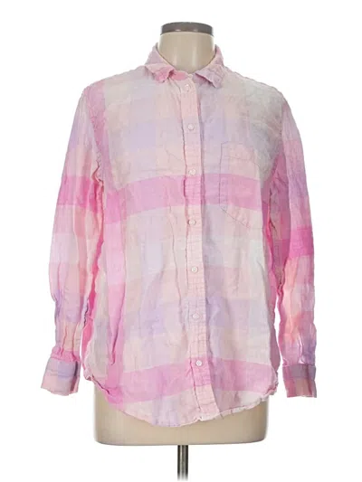 Pre-owned Gap Long Sleeve Button Down Shirt In Pink