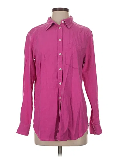 Pre-owned Gap Long Sleeve Button Down Shirt In Pink