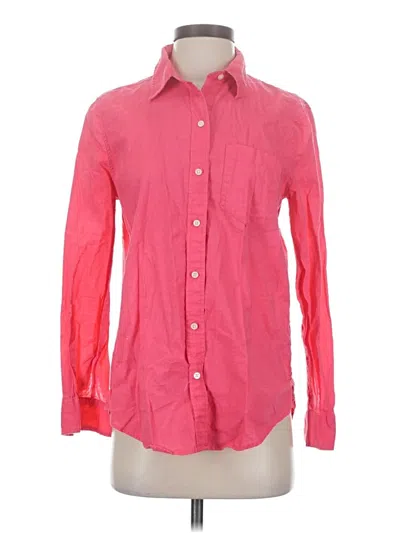 Pre-owned Gap Long Sleeve Button Down Shirt In Pink