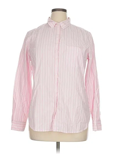 Pre-owned Gap Long Sleeve Button Down Shirt In Pink