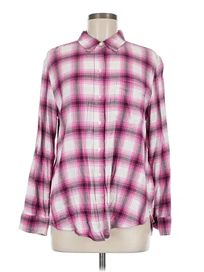 Pre-owned Gap Long Sleeve Button Down Shirt In Pink