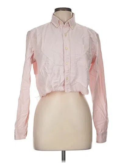 Pre-owned Gap Long Sleeve Button Down Shirt In Pink
