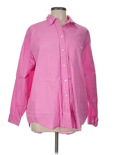 Pre-owned Gap Long Sleeve Button Down Shirt In Pink