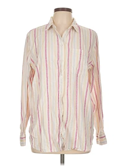 Pre-owned Gap Long Sleeve Button Down Shirt In Pink