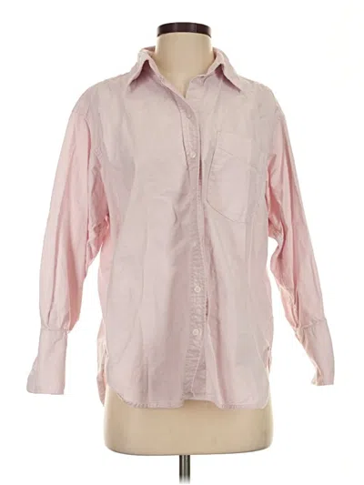 Pre-owned Gap Long Sleeve Button Down Shirt In Pink