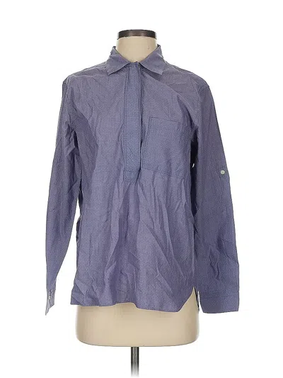 Pre-owned Gap Long Sleeve Button Down Shirt In Purple