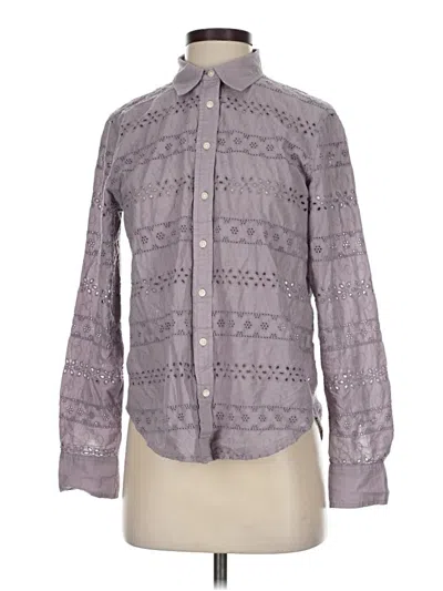 Pre-owned Gap Long Sleeve Button Down Shirt In Purple