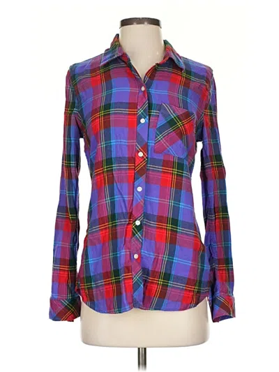 Pre-owned Gap Long Sleeve Button Down Shirt In Purple