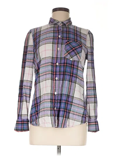 Pre-owned Gap Long Sleeve Button Down Shirt In Purple