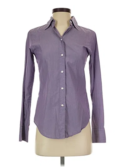 Pre-owned Gap Long Sleeve Button Down Shirt In Purple